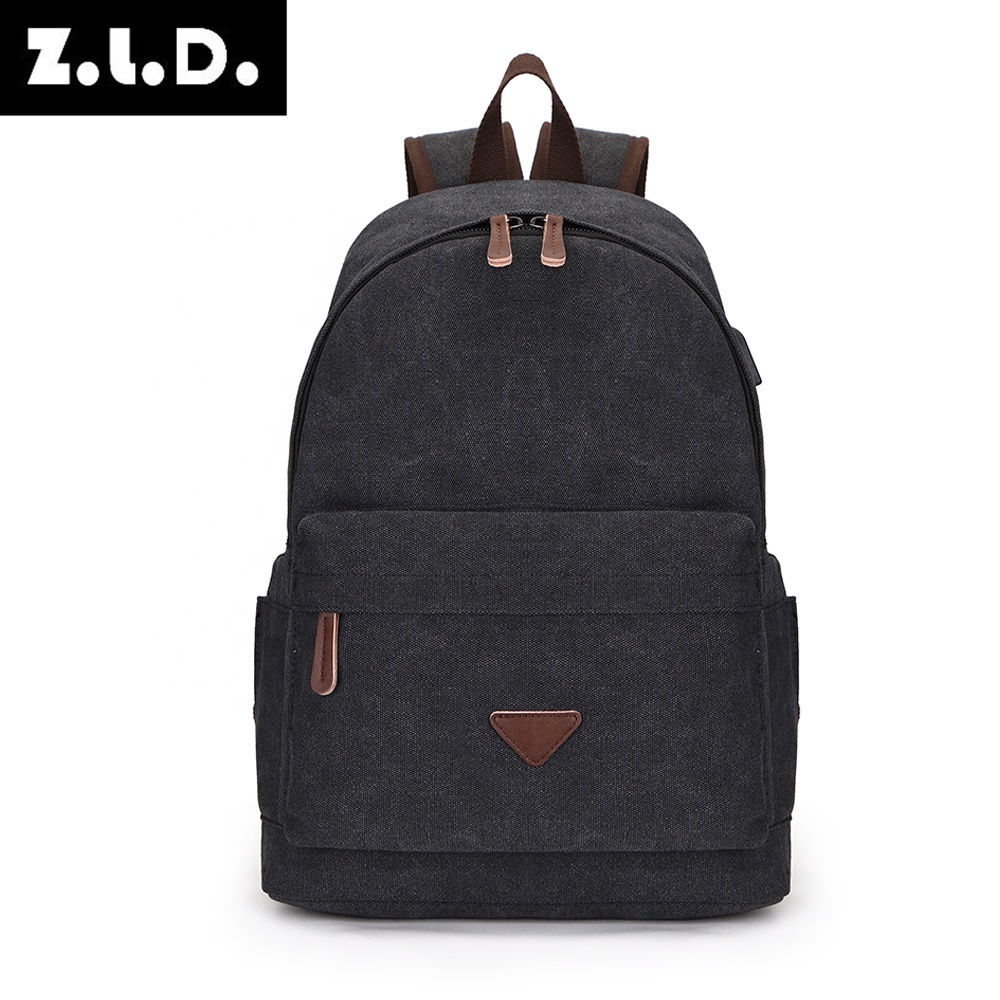 USB School Backpacks Charging Canvas Bags for Teenagers Boy Girls Large Capacity Travel Men 7802b