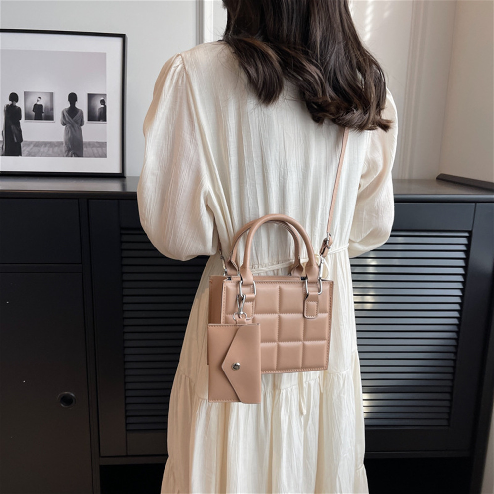 Ladies Shoulder Bag Women Handbags Female Zipper Messenger Bag Solid Color Handbag Girls Crossbody Bags with Small Purse
