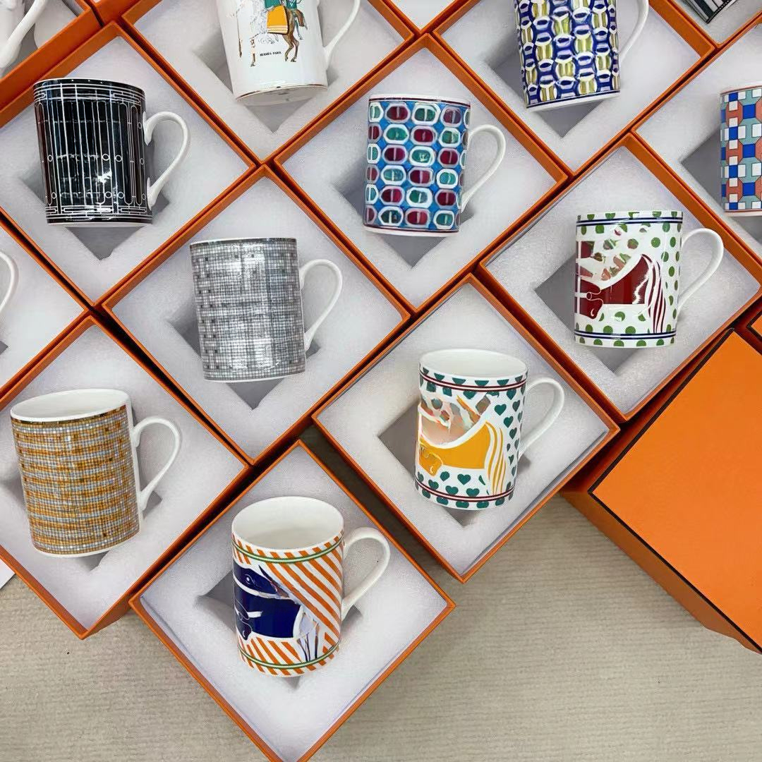 Ceramic Water Couple Cup Gift Box Packaging Household Gifts 1-16 12316 Designer Mugs Bone China European Mug