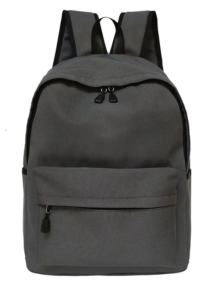 MUJI Harajuku style backpack simple yet artistic solid color student backpack casual travel large capacity antique 241111