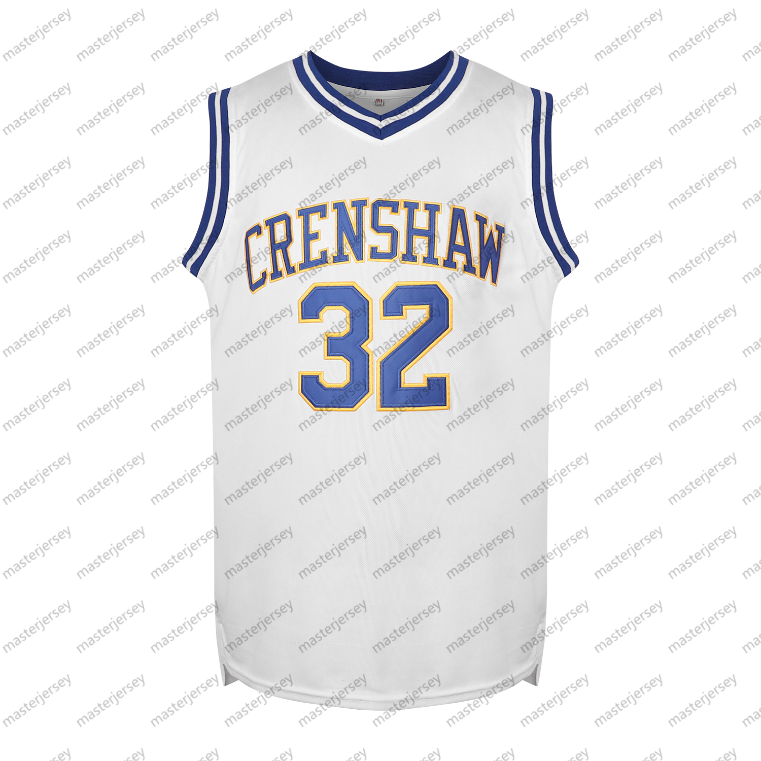 #32 WRIGHT Men's Basketball Jersey Sweatshirt - Embroidered Movie Mesh Letters & Numbers, Crew Neck Sleeveless Training Vest, Loose Fit Athletic 