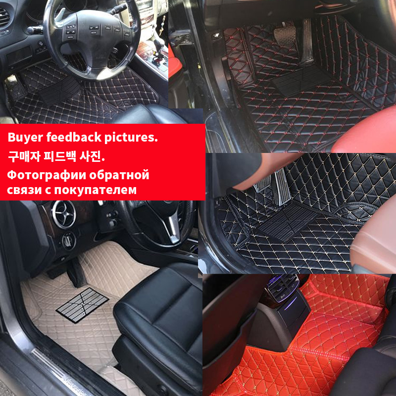 Floor Mats For CITROEN C2 2003-2013 Kit set Waterproof Carpet Leather Mat Full Set Car Accessories