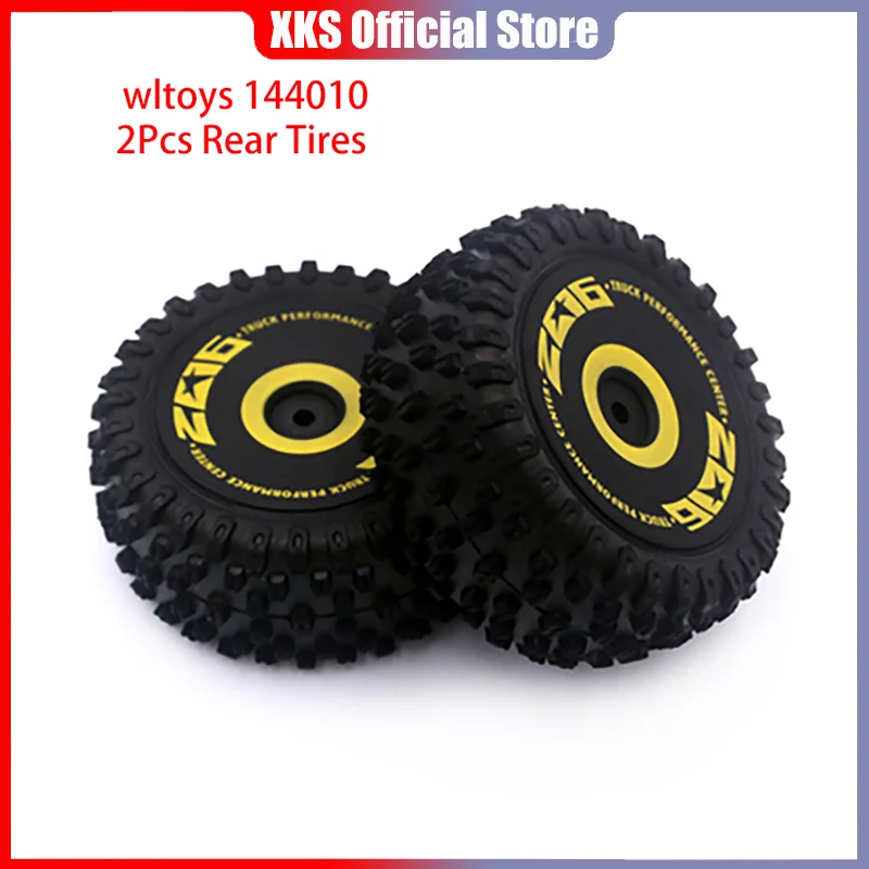 2/4pcs Front Rear Tyre Replacement Anti Slip Rubber Crawler Wheel Tires RC Car Parts Accessories for Wltoys 124019 124016 124017
