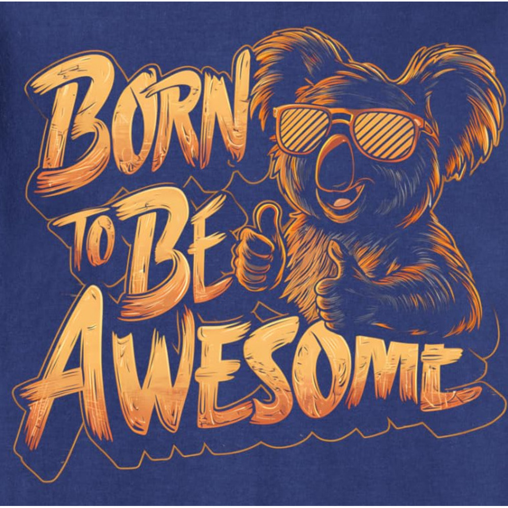 Long Sleeve Shirts for Men sweatshirt Koala to Be Awesome Retro Sunglasses Artwork Sweatshirt T shirt Tee Streetwear Casual tops clothes