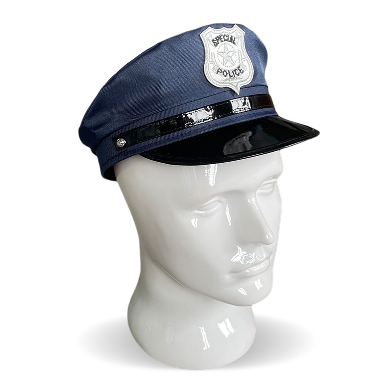 Children's Police Cap Flat Top children's Hat Toy Cos role-playing Children Play House Props Uniform Cap Free Shipping 7a889