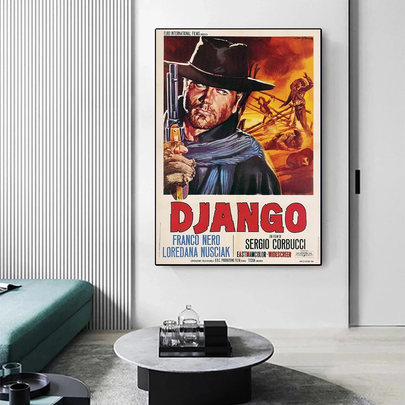 Movie Posters Cowboy Retro And Prints Festival Gift For Herhim Canvas Painting Wall Art Pictures Home ddmysmile Bar Room Decoration Smile