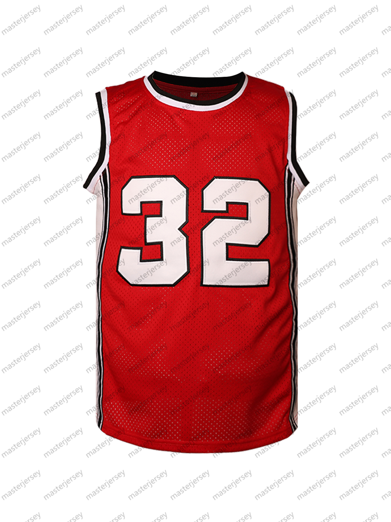 #32 WALTON Men's Basketball Jersey Sweatshirt - Embroidered Movie Mesh Letters & Numbers, Crew Neck Sleeveless Training Vest, Loose Fit Athletic 