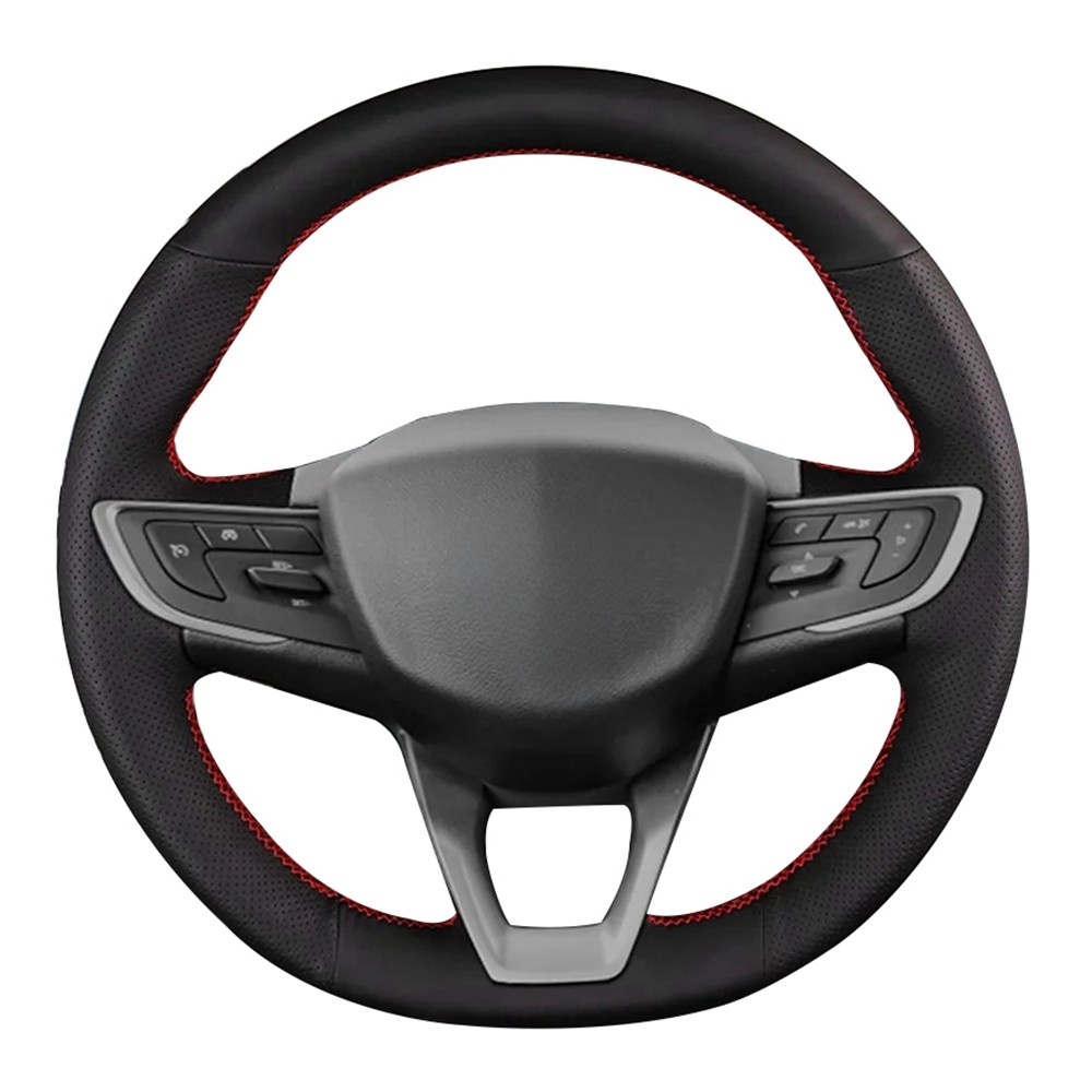 Hand Sewing Steering Wheel Braid Anti-Slip Artificial Leather Car Steering Wheel Cover For Chevrolet ORLANDO Car Accessories 99463