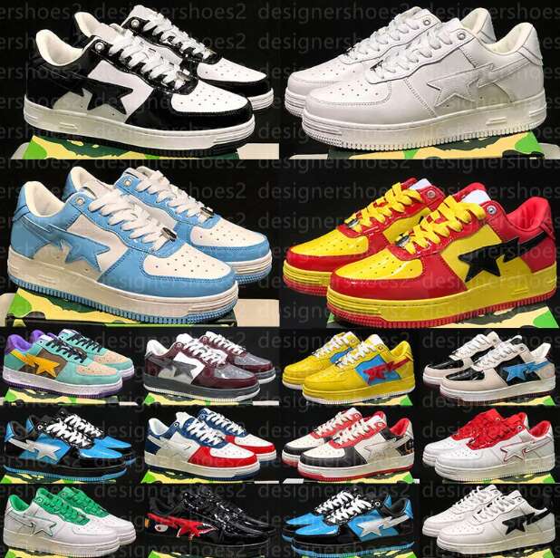 Designer Casual Shoes Men Women Sneakers Low Black White Gold Star Multi Color Camo Staesi Combo Bathing Pink Patent Leather Green Outdoor Trainers Sneakers