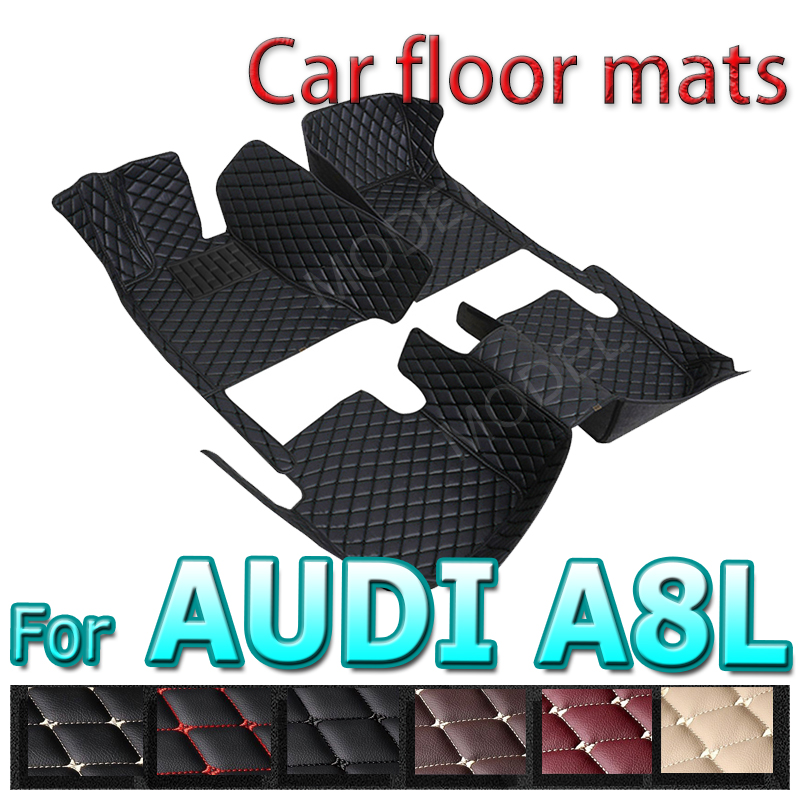 Floor Mats For Jaguar XF X260 2016~2022 Carpet Rugs Durable Leather Mat Anti Dirty Pads Auto Interior Parts Car Accessories