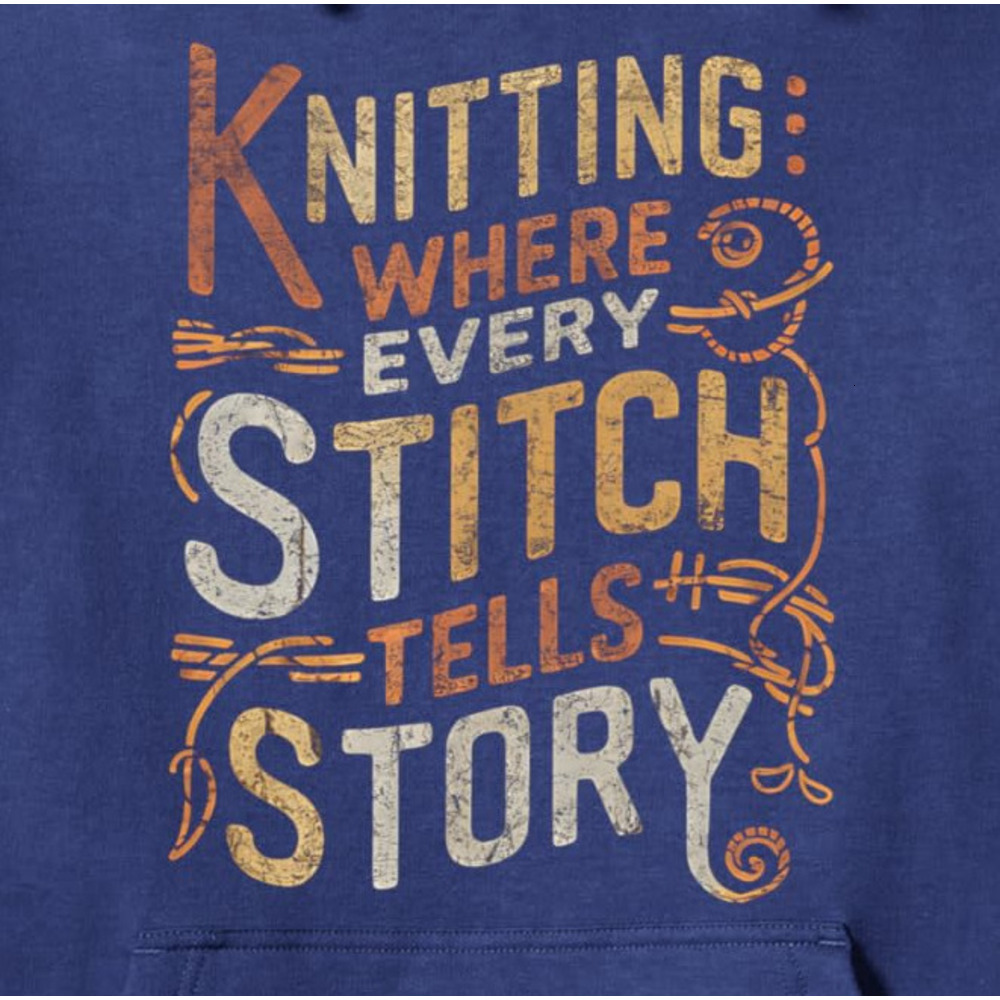 Hoodie for Mens Womens Knitting Where Every Stitch Tells Story Knitter Design Pullover Hoodie Graphic Hoodies sweatshirt