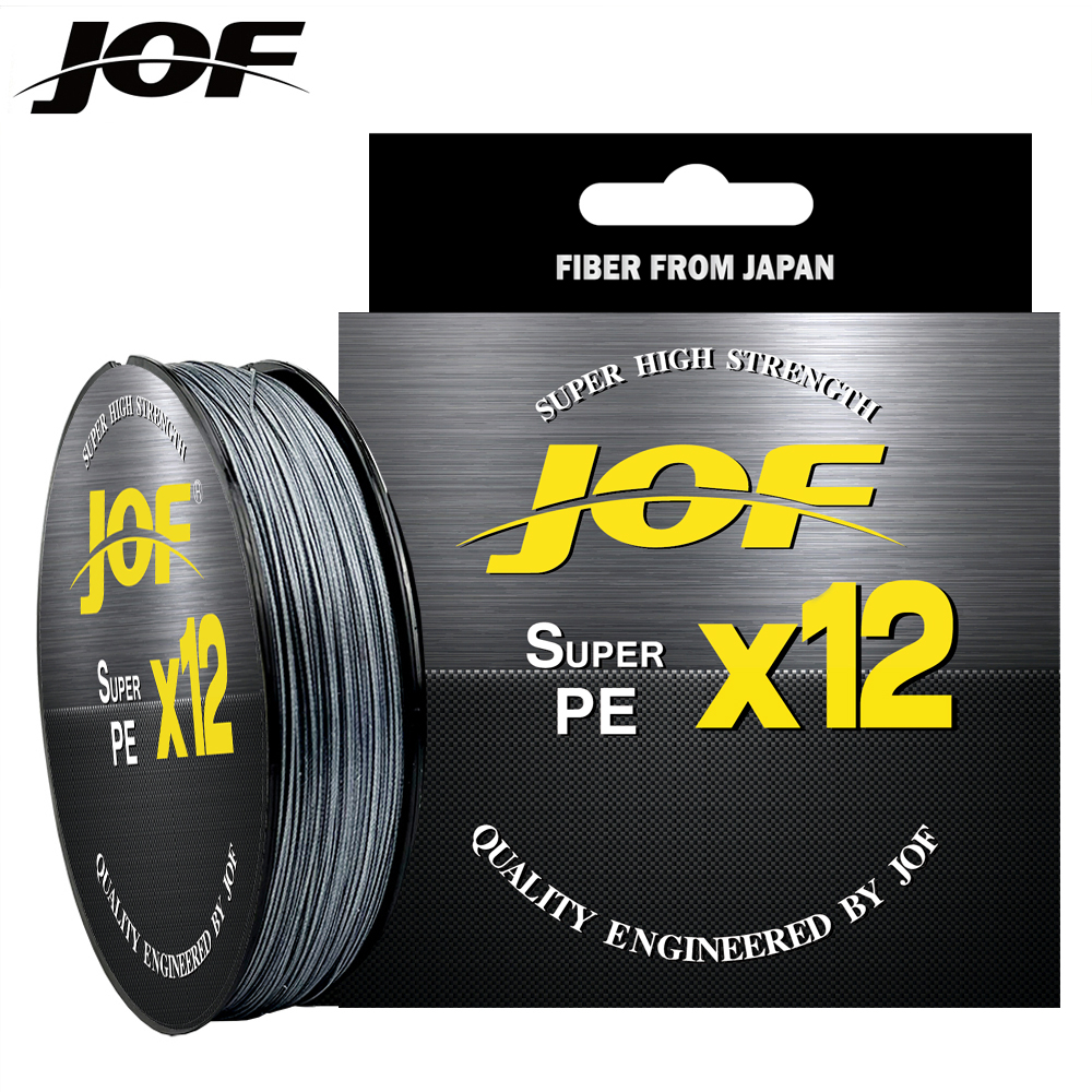 JOF 2025 9/12 Strands 500M 300M 100M PE Braided Fishing new Line tresse peche Saltwater Fishing Weave Multifilament 9/12 Threads