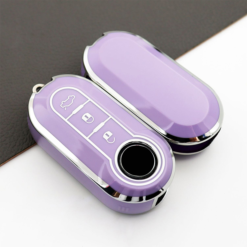 TPU Remote Car Key Cover Key Case for Fiat Dot Palio Attractive Panda Lancia Musa Grande Punto 500 500L Ducato Keychain