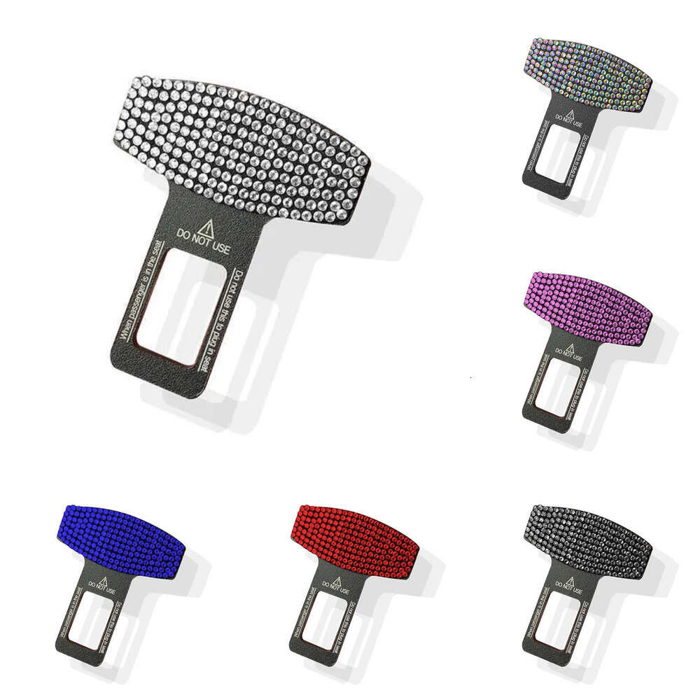New Rainstone Seat Buckle Extension Silencer Safety Belt Buckles Plug Pink Bg Car Assessoires Interior For Women