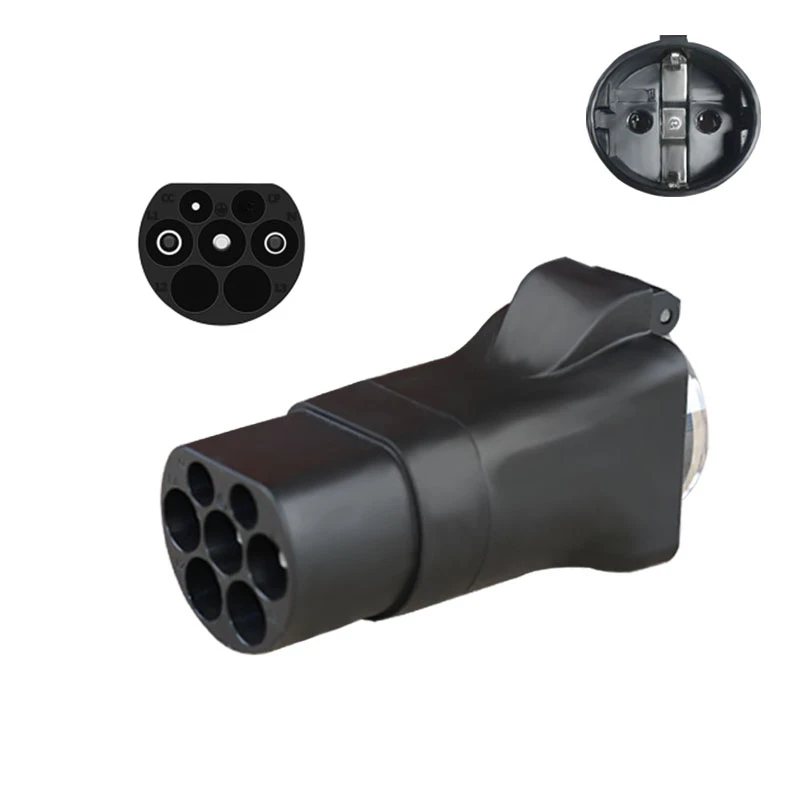 Not a TYPE2 carElectric Car Side Discharge Plug EV GBT 16A Charger adapter with EU Socket Outdoor Power Station needsupports V2L 23f01