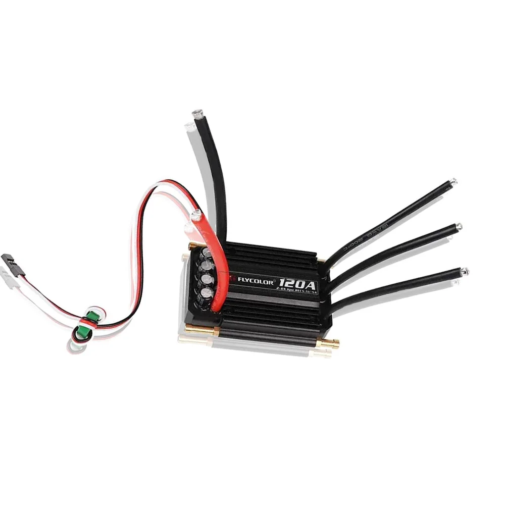 Flycolor Brushless150A 120A 90A 70A 50A ESC Speed Control Stand 2-6S Lipo BEC 5.5V/5A for RC Boat Model
