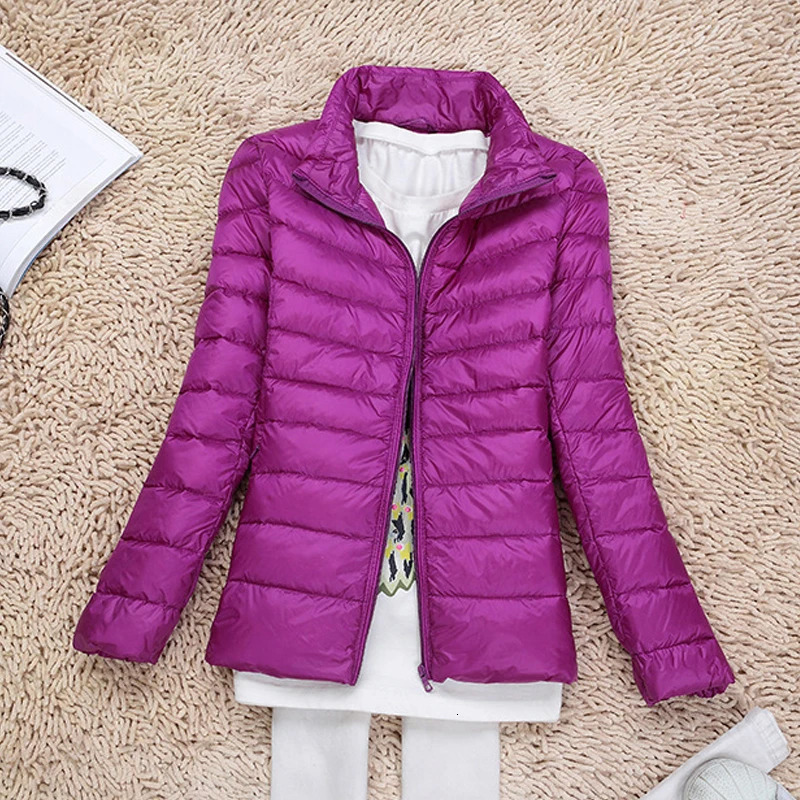 0-10 womens winter jacket autumn ultra light down jacket womens ultra-thin inflatable jacket portable jacket windproof down jacket 241112