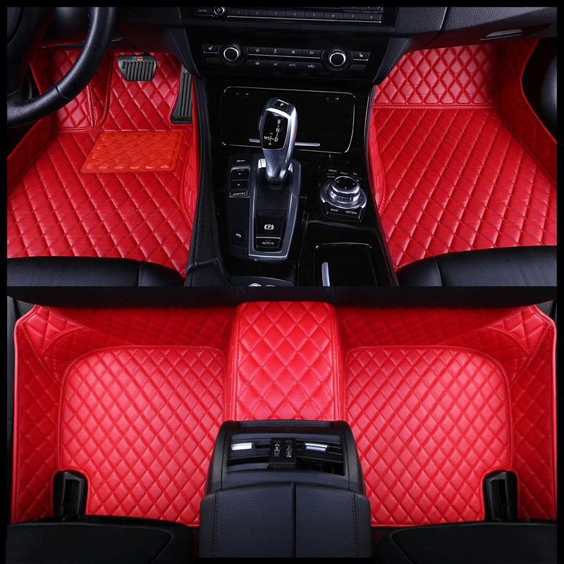 Custom Fit Car Floor Mats For Over 98% Cars Interior Accessories ECO Material Full Set 6-8 Seats (only 3 rows car)