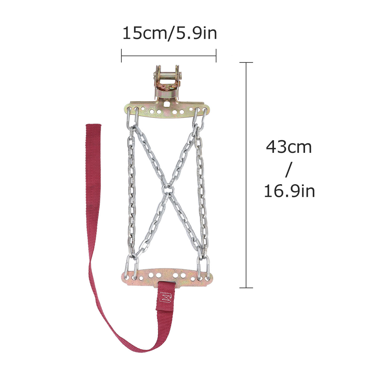 2 pcs Truck Car Tire Snow Ice Belt Anti-Skid Vehicle SUV Wheel Chain