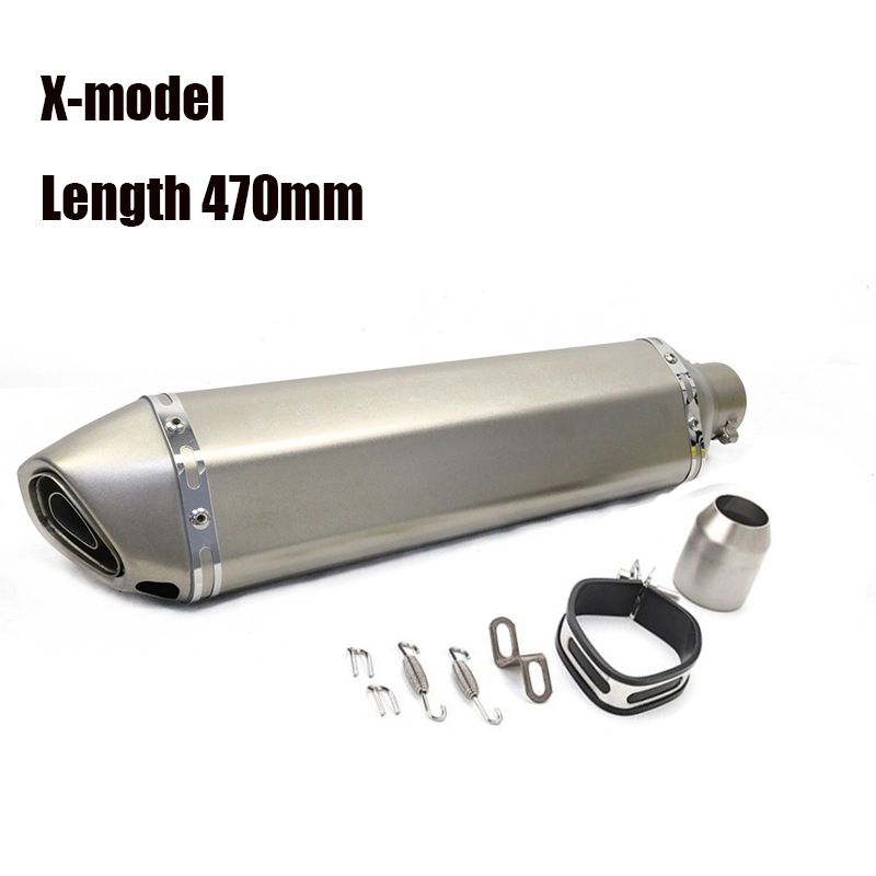 DUPANQ Inlet 51mm Motorcycle Exhaust Pipe Muffler Motocross Escape Moto Universal de0a3