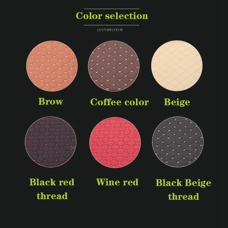 Universal Floor Mats PU Leather Auto Foot Pad 5Pcs Set Protector Automobile Interior Carpet Waterproof Car Accessories