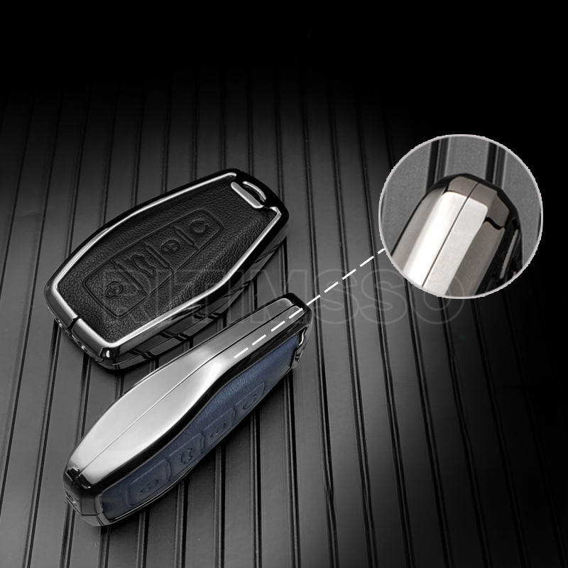 Alloy Car Key Cover Case Shell Holder Set For Geely Coolray X6 Emgrand Global Hawk GX7 Remote Accessories Car-Styling Keychain 621cf