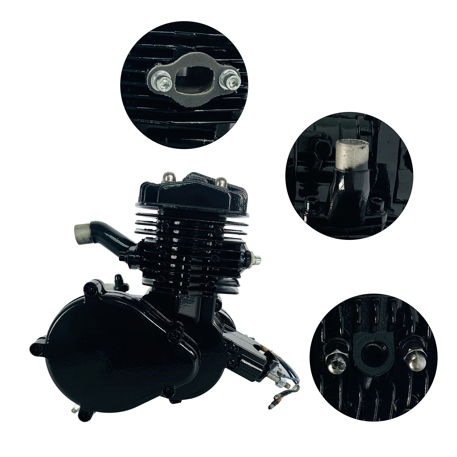 80CC 2 Stroke Mini 2 Hub Motor DIY Gas Engine Pullstart Carburettor Super Fuel-efficient for Bicycle Scooter