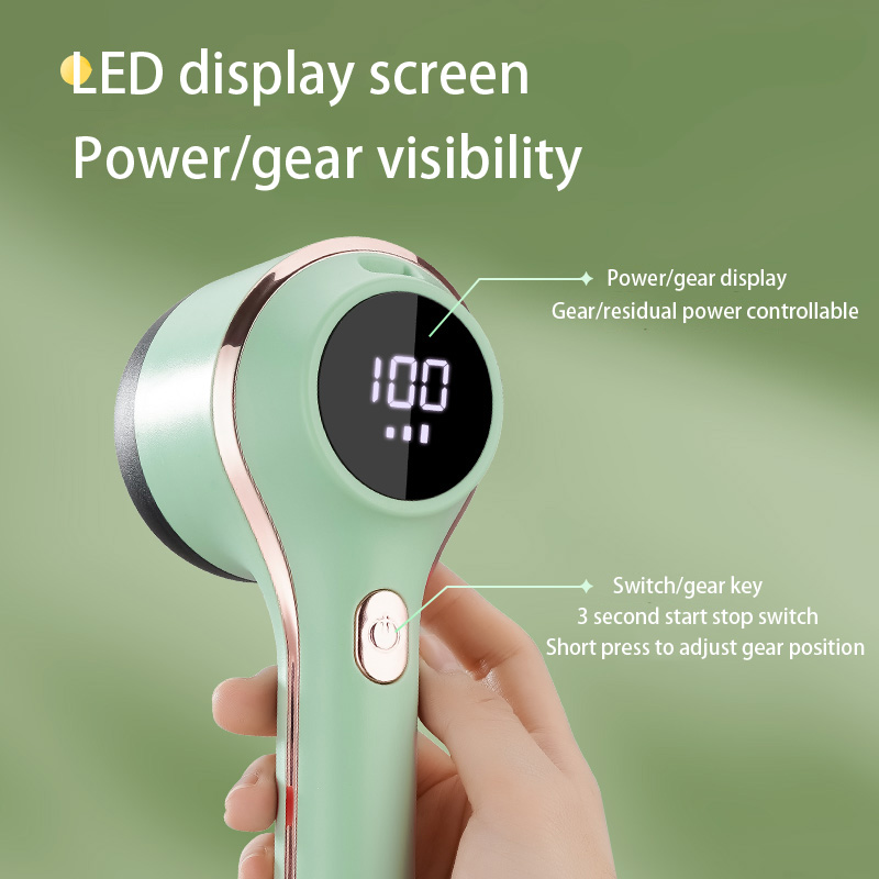 Electric Lint Remover Shaver with LED Digital Display Sweater Couch Fabric Pill Shaver for Sweater Couch Clothes