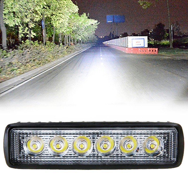 18w 6 LED Car Work Light High Bright Spotlight Universal Offroad Automobile Truck Driving Fog Headlights DRL Driving Lamp 12V a2842 5 a9b42