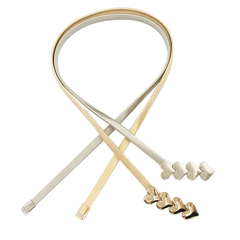 Elastic Belts Women Stretch Skinny Waist Belt Wedding Design Clasp Metal e8072 5