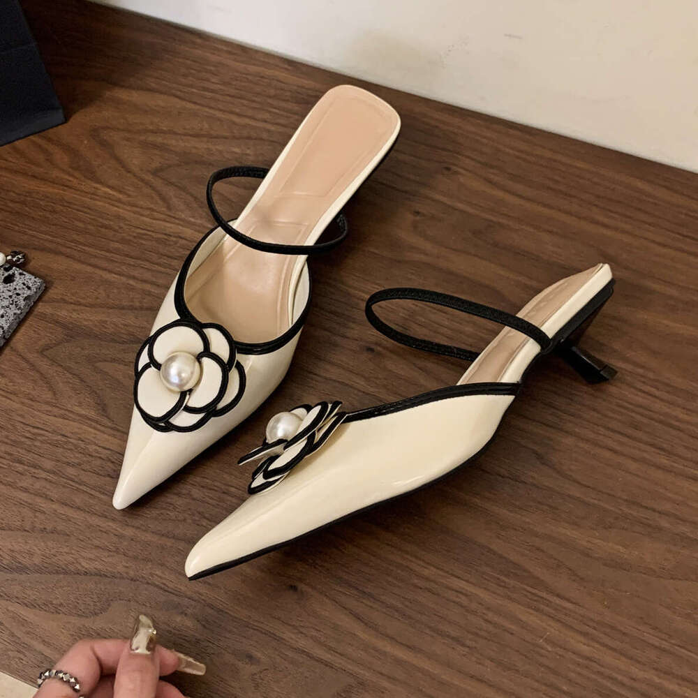 Pointed Toe High Heels Designer Sandals Female Summer Elegant Fashion Pumps Woman wer Mule Slippers Women