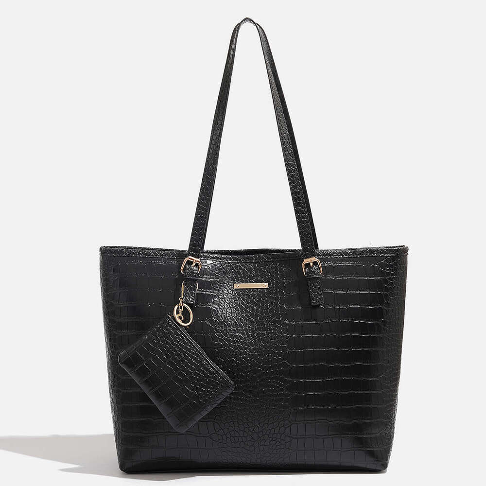 2024 Europe and the United States new two-piece women's handbag shoulder crocodile pattern simple fashion bag