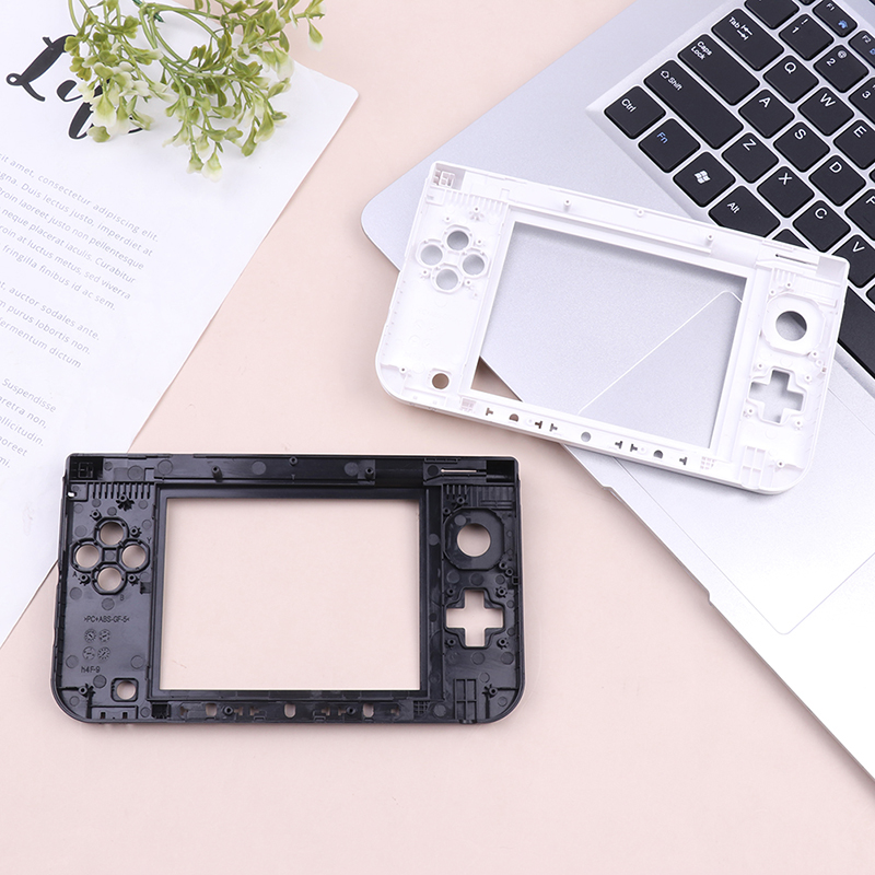with Compatible 3DS 50PA XL LL Replacement Hinge Part Bottom Middle Frame Shell Housing Case for 3dsxl Game Console Case smile
