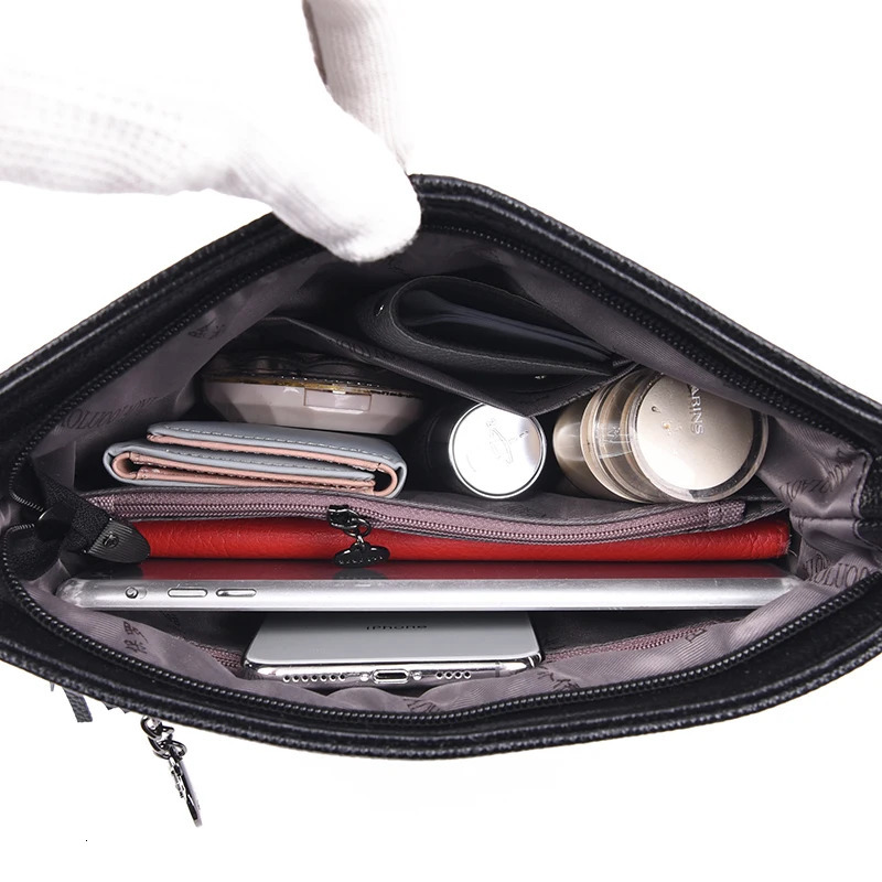 High Quality Soft Leather Purse Fashion Women Shoulder Messenger Bag Trend ner Tassel y Ladies Handbag Sac 241111