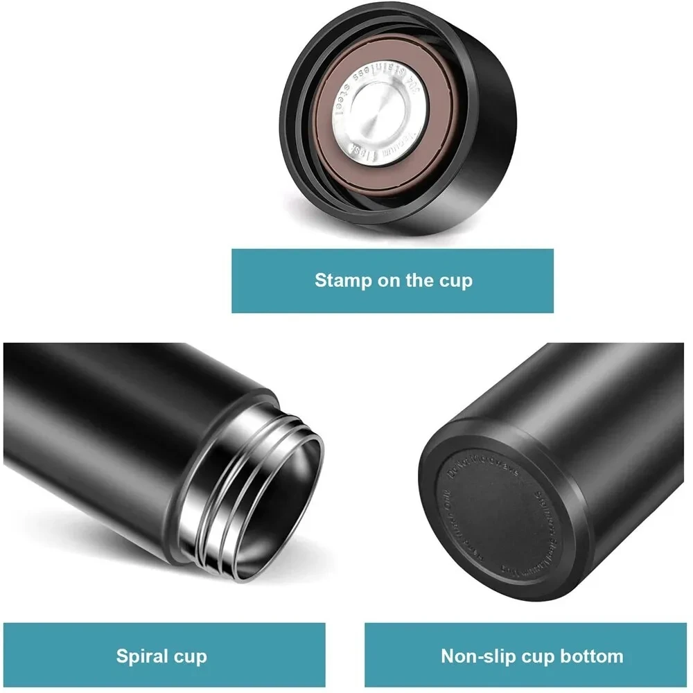 Car Thermoses Water Bottle Portable Travel Mug with Smart LCD Touch for Toyota Crown Corolla YARIS L Auris C-HR Hilux Vios Rav4