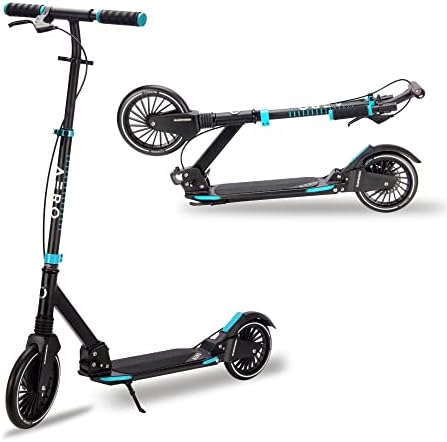 Big Wheels Kick Scooter for Kids 8 Years Old, Teens 12 Years and up, Youth and Adults. Commuter Scooters with Shock Absorption,