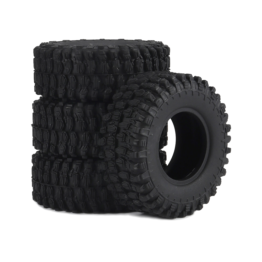 1.0 inch RC Tires 4pcs Rubber Wheel Tyre for 1/18 TRX4M 1/24 Axial SCX24