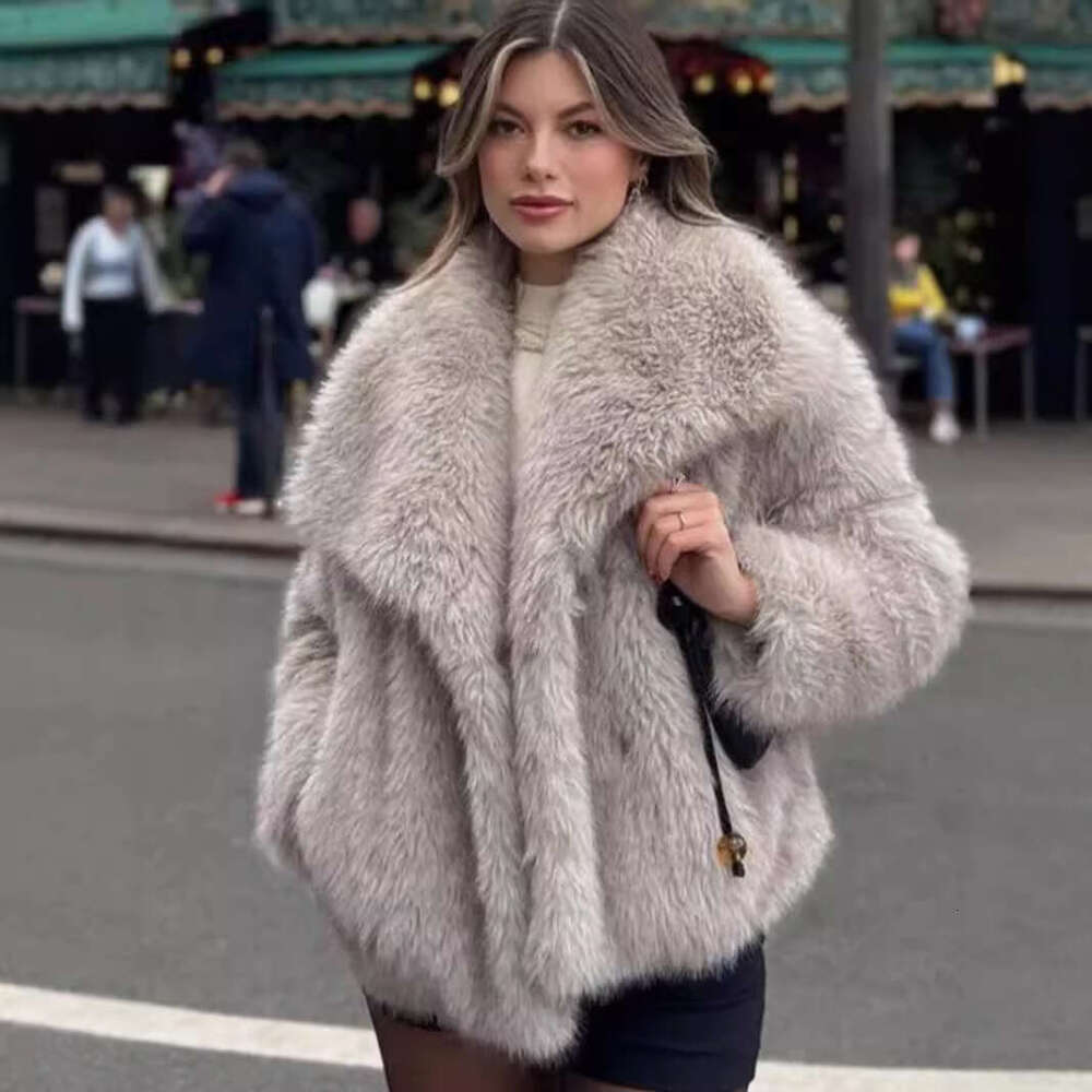 shanshi fur coat women winter women's clothing multi-color fashionable temperament socialite style faux fur jacket