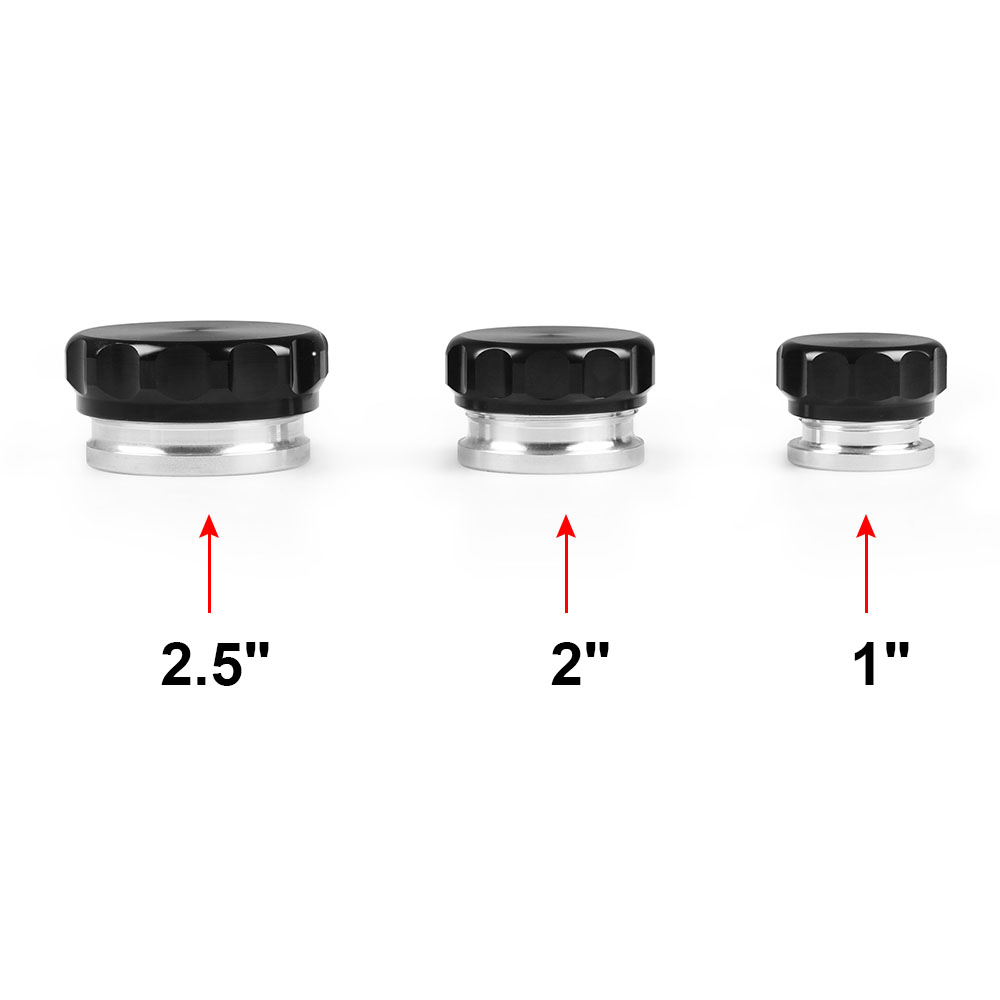 2.5 63.5mm 2 50.8mm / 1 25.4mm Aluminium Weld On Filler Neck And Cap Oil, Fuel, Water Tank 1Pcs BX102006