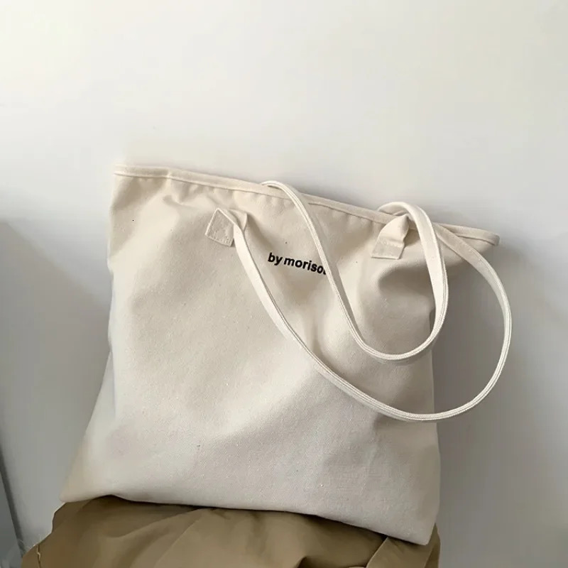 Korean canvas shoulder bag womens shopping bag student handbag womens fashion handbag womens handbag 241111