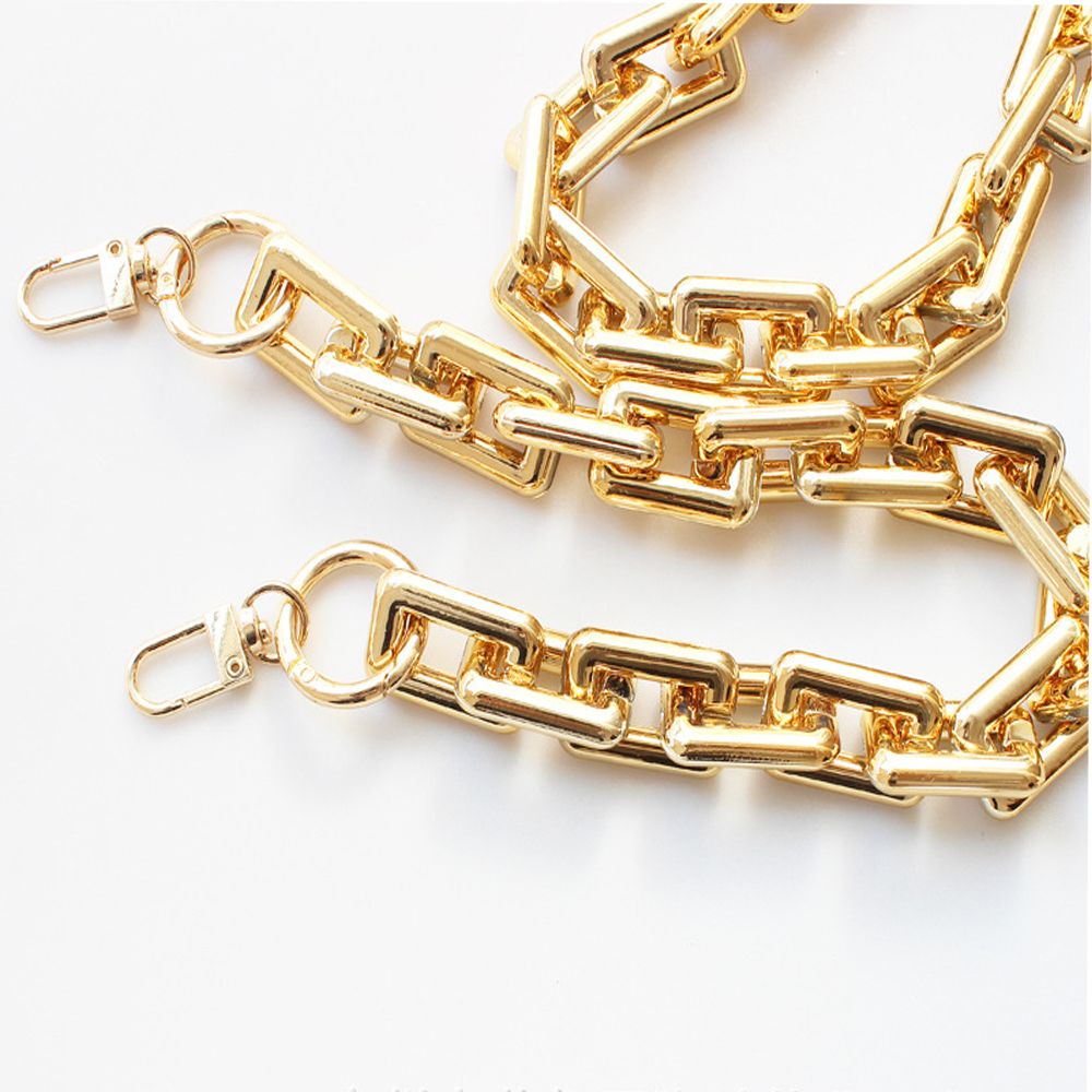 Sturdy Buckles Shining Handbag Accessory Replaceable Purse Chain Shoulder Bag Handle Metal Bag Strap Hardware Bag Belt