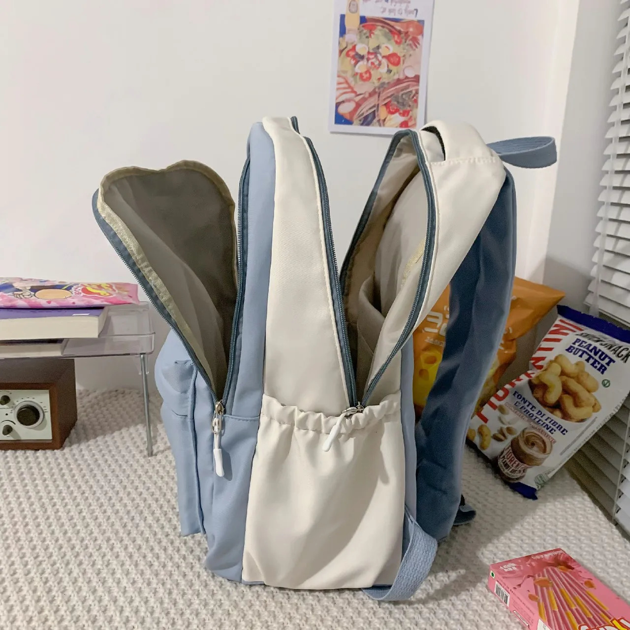 Cute womens bag teenage school backpack luxurious Harajuku womens fashion bag student womens backpack 241111