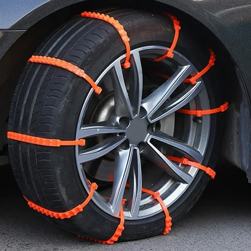 10/20Pcs Anti Skid Snow Chains Car Winter Tire Wheels Chains Winter Outdoor Snow Tire Emergency Double Grooves Anti-Skid Chains