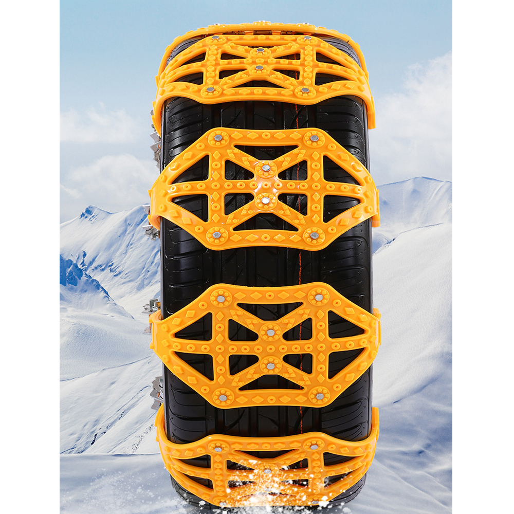 Cadenas seguridad antideslizantes coche, accesorio de TPU con doble hebilla, ideal para invierno