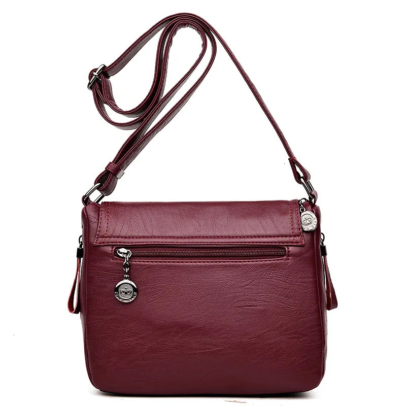 y ner Handbag High Quality Soft Leather Purses And Handbags Casual Shoulder Messenger Bags for Women Sac 241111