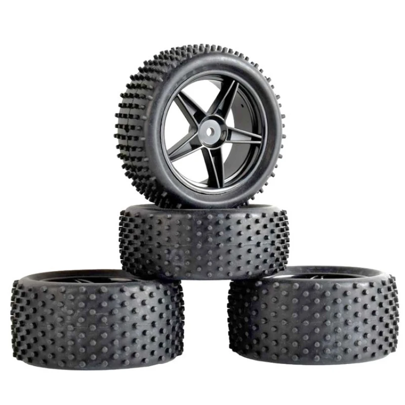 4Pcs 85mm Tires Wheel Tyre for Wltoys 144001-02 124019 104001 RC Car Upgrade Parts 1/10 1/12 1/14 Scale Off Road By
