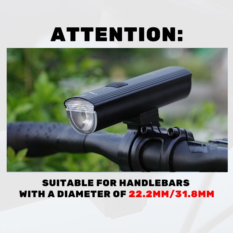 X-TIGER Bike Light Rainproof Type-C Charging LED 4500mAh MTB Front Lamp Headlight Aluminum Ultralight Flashlight Bicycle Light