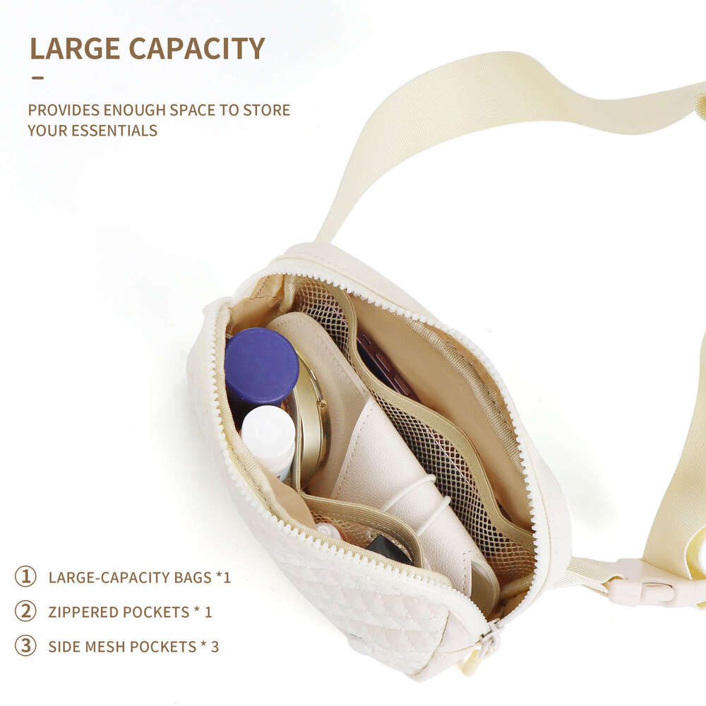 Quilted bag Fanny pack nylon waterproof chest cover outdoor sports running