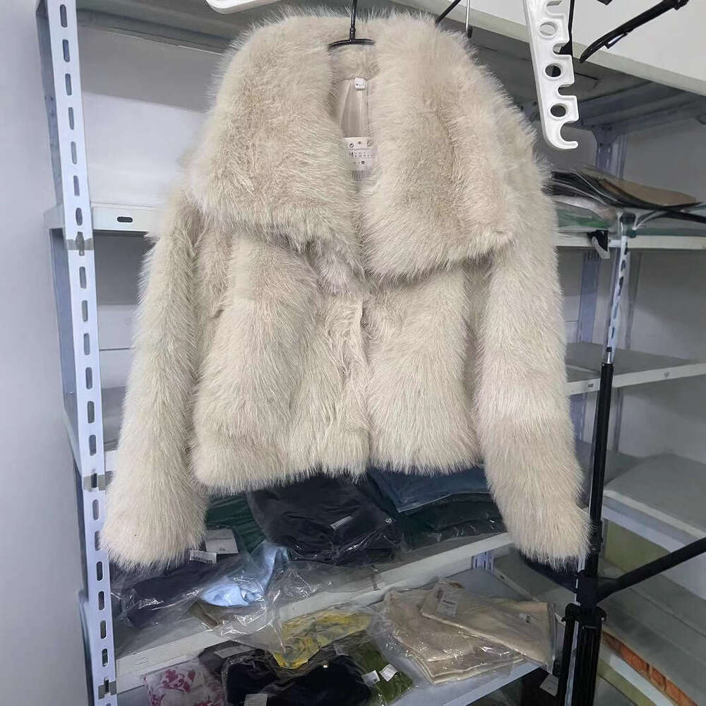 shanshi fur coat women winter women's clothing multi-color fashionable temperament socialite style faux fur jacket
