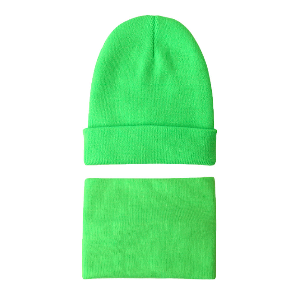 Women Winter Warm Cable Crochet Knit Style Trendy Cap Scarf Set Hat for Hiking